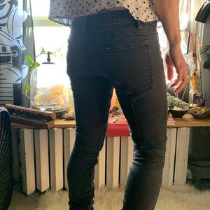 RVCA Low Rise Moto Jeans